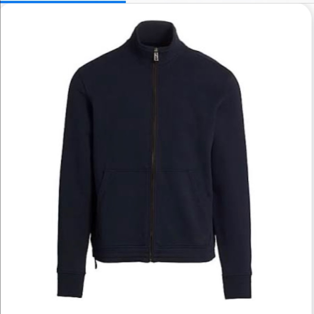 Ermanegildo Zegna Navy ZIP Sweater Sz XL /
